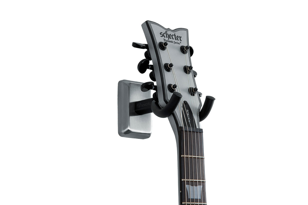 Frameworks GFWGTRHNGRSCH Chrome Wall Mount Guitar Hanger 2