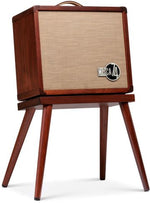 Taylor Circa74 Mahogany Acoustic and Vocal Amplifier with Stand, three-quarter front view