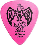 Ernie Ball .60mm Everlast Delrin Guitar Picks - Pink (12 Pack)