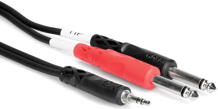 Hosa CMP159 10-ft Cable (3.5mm (Male Stereo) - (2)1/4 (Male Mono)) 2