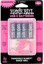 Ernie Ball USB-C Rechargeable AA Battery by Paleblue - 4 Pack