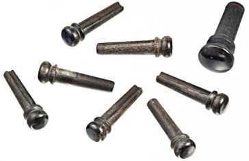 Planet Waves Ebony Bridge Pin Set with Abalone Inlay 2