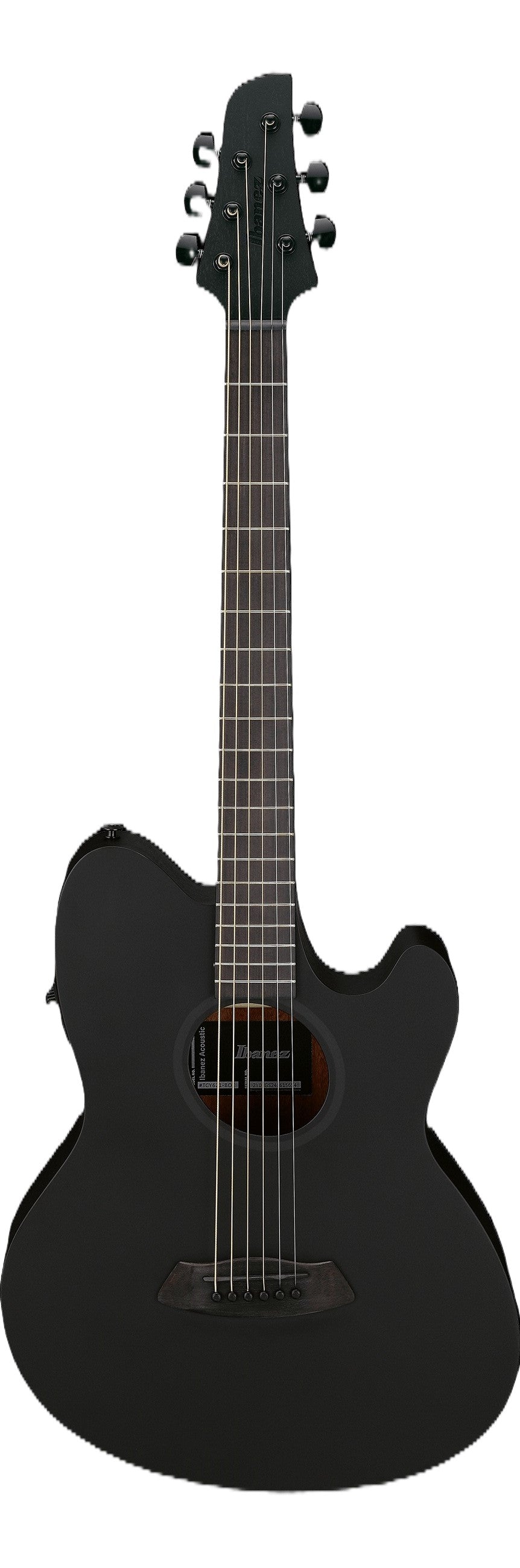 Ibanez TCY621BOT Acoustic Electric Guitar - Black Out 5