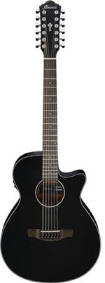 Ibanez AEG5012BK Acoustic-Electric 12-String Guitar (Black) No Case 3