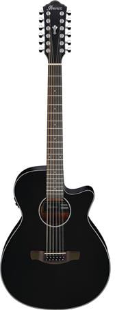 Ibanez AEG5012BK Acoustic-Electric 12-String Guitar (Black) No Case 3
