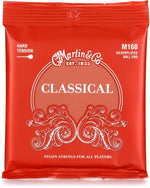 Martin M160 Classical Silver-Plated Ball End Nylon Strings - Hard Tension