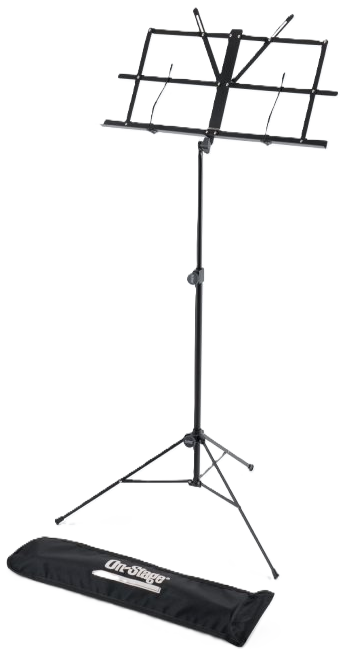 Onstage SM7133BB Sheet Music Stand - With Adjustable Square Bookplate
