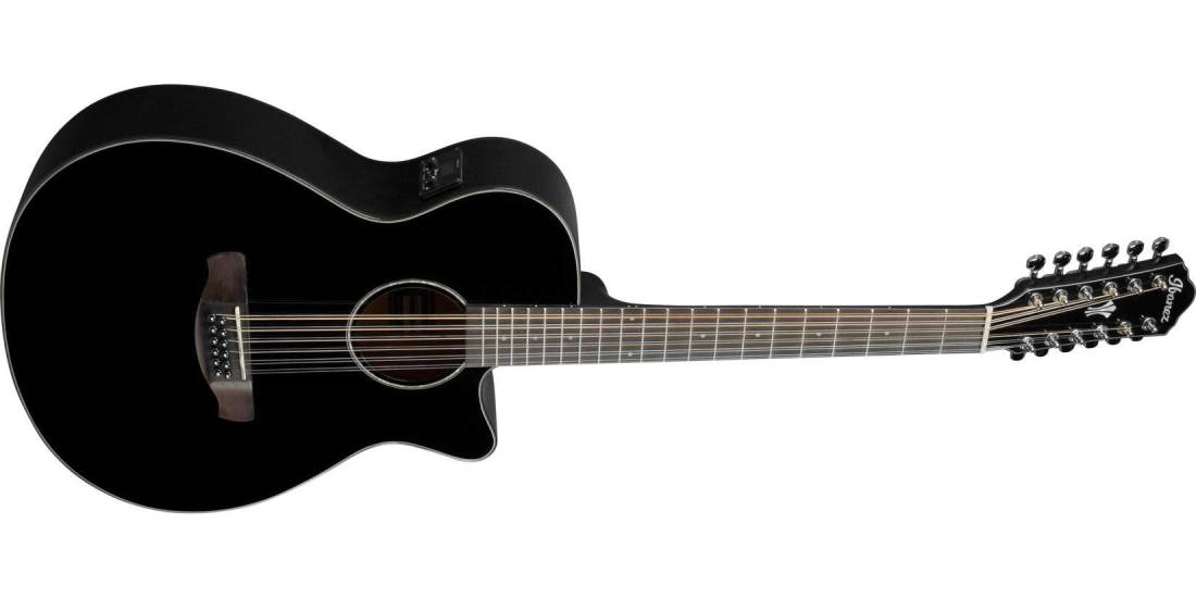 Ibanez AEG5012BK Acoustic-Electric 12-String Guitar (Black) No Case 5