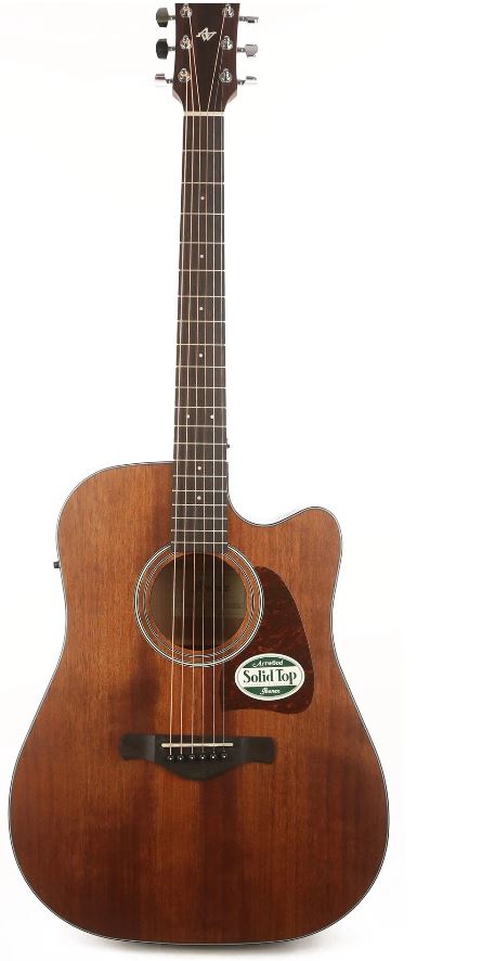 Ibanez AW54CEOPN Artwood Dreadnought Acoustic-Electric Guitar (Open Pore Natural) 5