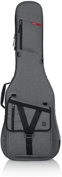 Gator GT-ELECTRIC-GRY Transit Electric Guitar Gig Bag in Grey, front angled view
