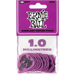 Ernie Ball 1.0mm Everlast Delrin Guitar Picks - Purple (12 Pack) 3