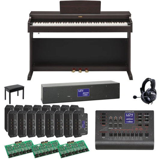 Yamaha LC4 Deluxe Music Lab for 32 Students and 1 Teacher with Yamaha YDP-165R Digital Pianos