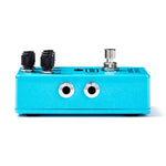 MXR M234 Analog Chorus pedal, side view showing turquoise enclosure and top-mounted controls