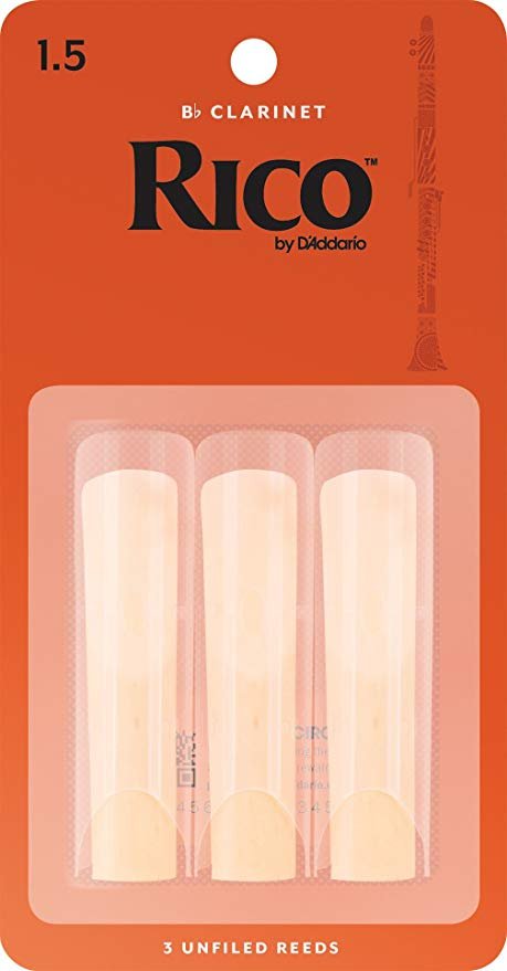 Rico RCA0315 #1.5 Clarinet Reeds (3 Pack)