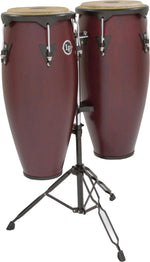Latin Percussion LP646NY-DW Conga Set With Stand  - Dark Wood