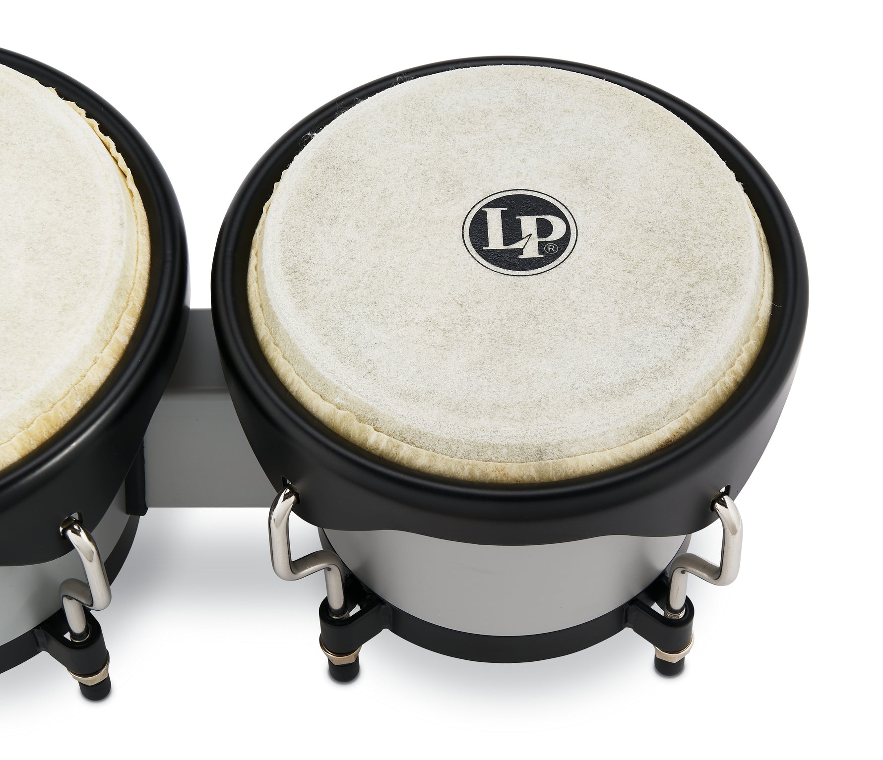 Latin Percussion 'Limited Edition' Bongos - Silver Grey With Carry Bag 2