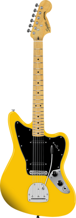 Squier FSR Jaguar Electric Guitar - Graffiti Yellow 3