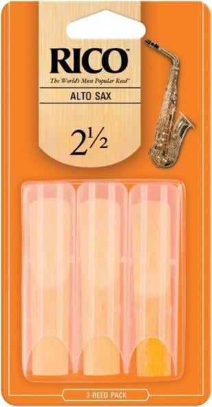 Rico RJA0325 Number 2.5 Alto Saxophone Reeds 3 Pack