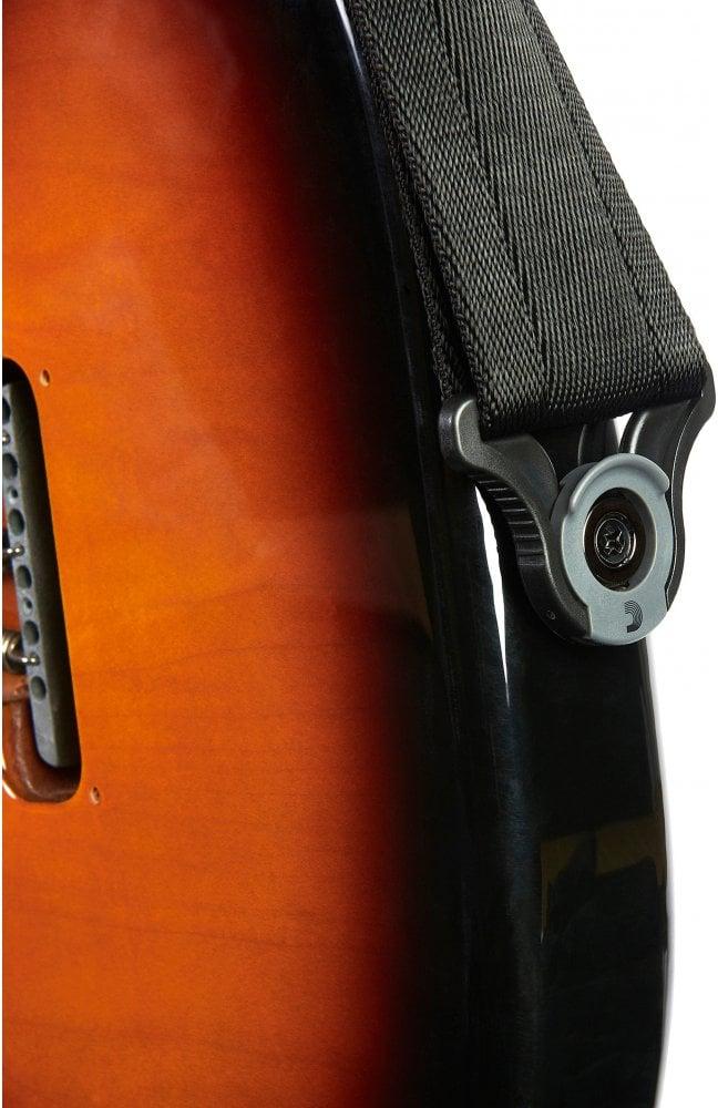 D'Addario 50BAL00 Auto Lock Guitar Strap Black 2