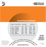 D'Addario EJ15 Phosphor Bronze Extra Light Acoustic Strings 2