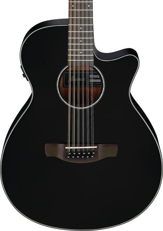 Ibanez AEG5012BK Acoustic-Electric 12-String Guitar (Black) No Case 2