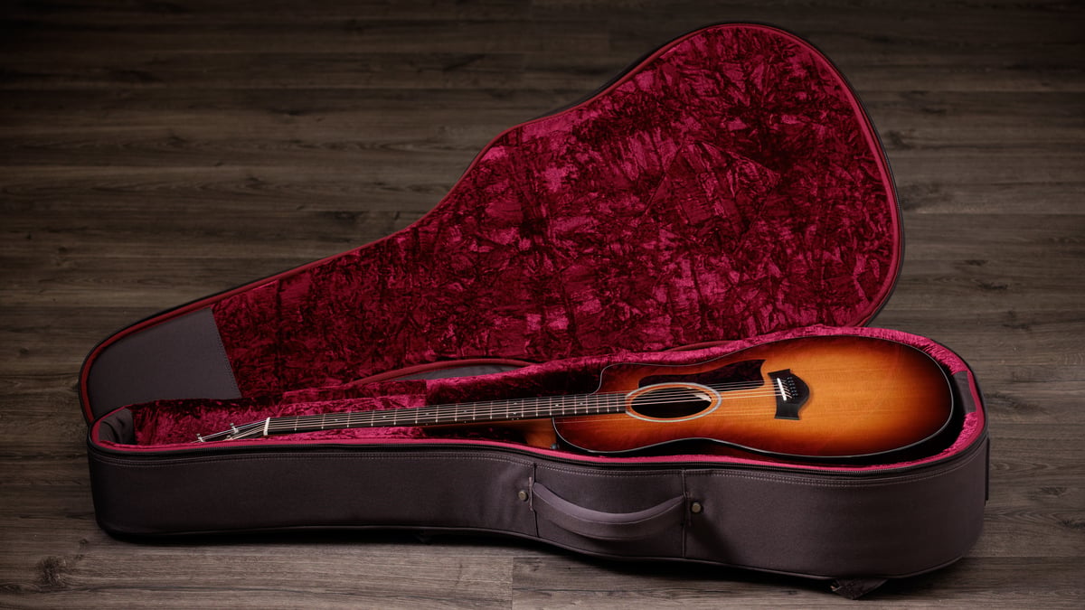 taylor-214ce-k-sb-plus-acoustic-electric-shaded-sunburst-with-aerocase 5