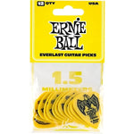Ernie Ball 1.5mm Everlast Delrin Guitar Picks - Yellow (12 Pack) 3
