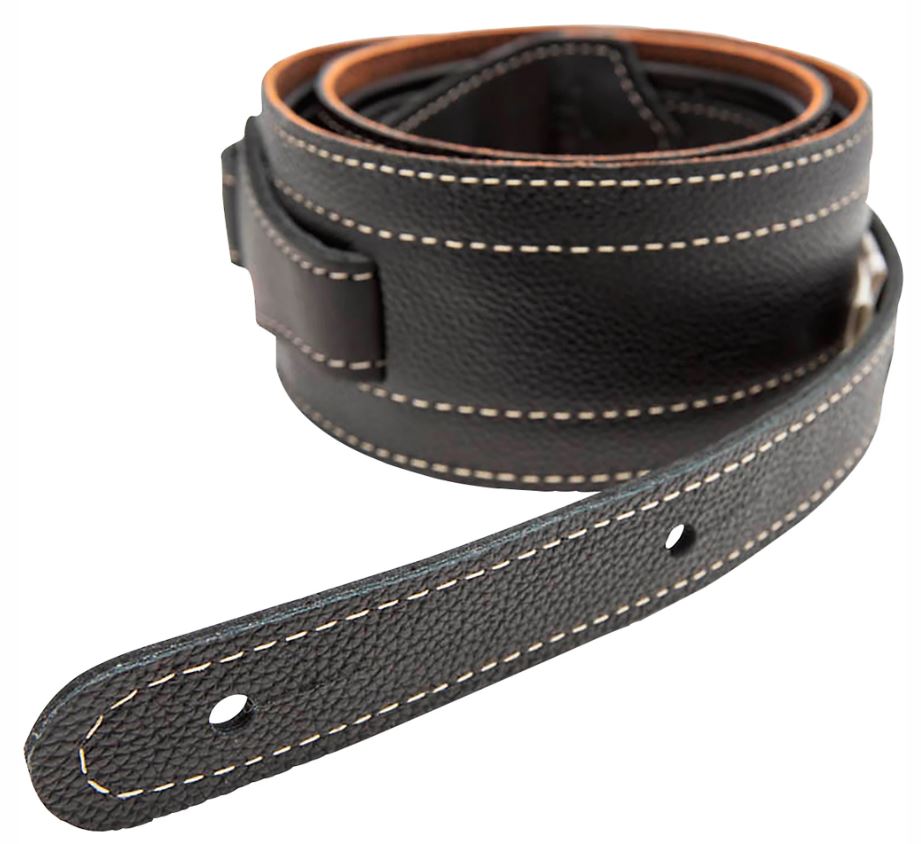 Taylor American Dream Leather Strap (Brown/Black with White Stitching) 6