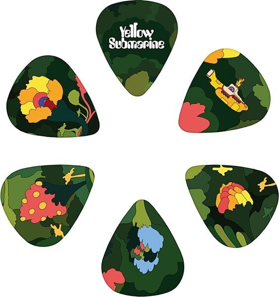 D'Addario Beatles Yellow Submarine 55th Anniversary Pepperland Woods Guitar Picks - .70mm (15 Pack Tin) 3