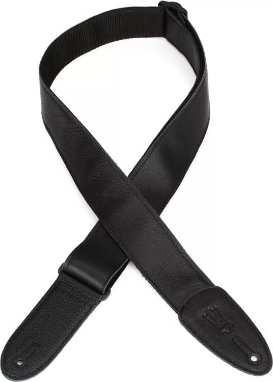 Levy M7GP-BLK 2\" Leather Guitar Strap 3