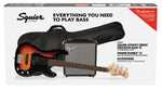 Squier Affinity Pbass PJ Bass Guitar Package - 3 Color Sunburst 2