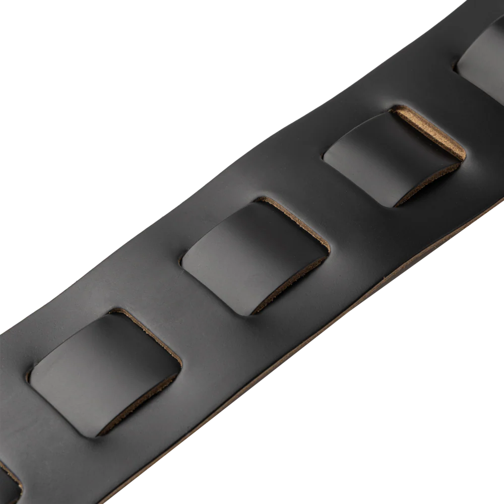 Levys M26PD 3\" Wide Top Grain Leather Guitar Strap - Tuxedo 4