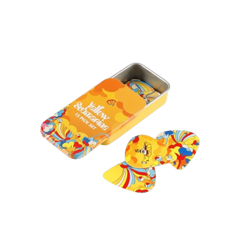 D'Addario The Beatles Yellow Submarine 55th Anniversary .70mm Guitar Picks - Primrose Prairie (15 Pack Tin) 4