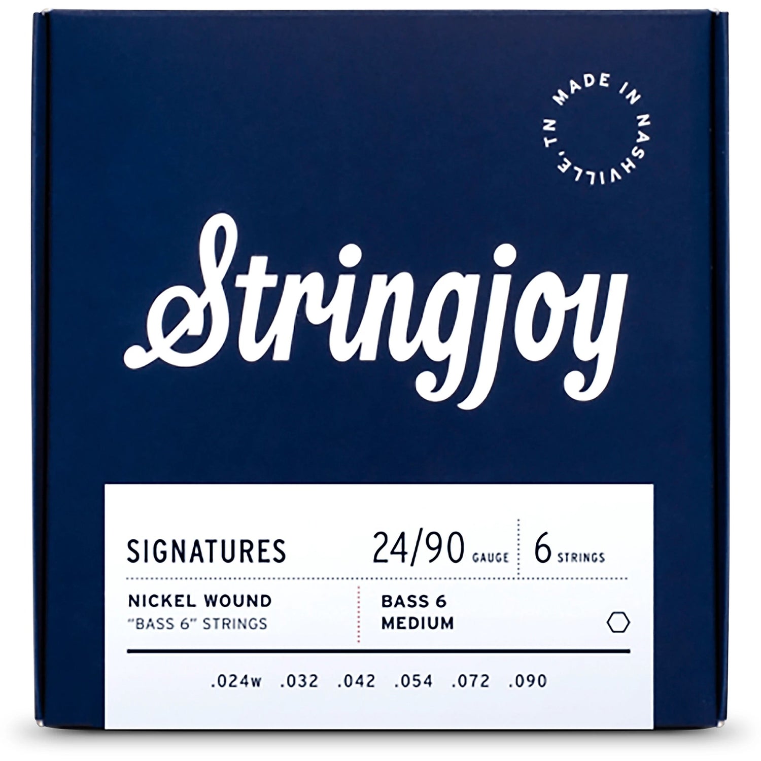 Stringjoy Signatures Bass VI Balanced (24-90) Nickel Wound Guitar Strings - Medium