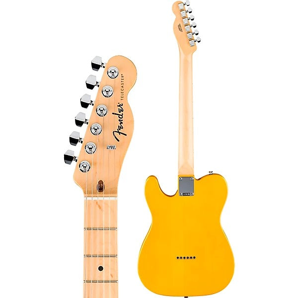 Fender Standard Telecaster Electric Guitar Butterscotch Blonde back three-quarter view