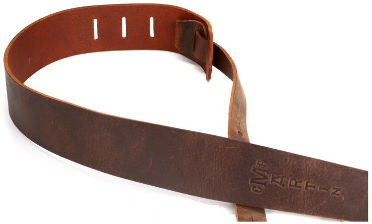 Martin 2\" Vintage Leather Guitar Strap - Brown 2