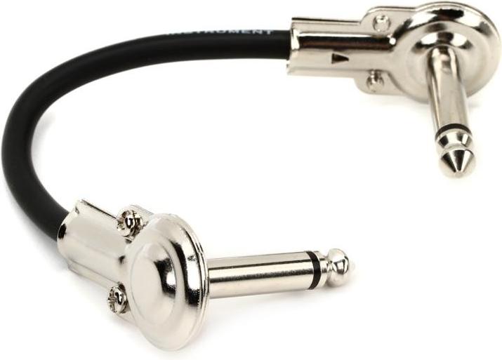 Hosa IRG100.5 1/4\" (Male Mono) Metal Patch Cable 6\"