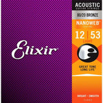 Elixir Acoustic 80/20 Bronze NANOWEB 6-String Set - Lt.
