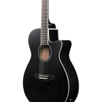 Ibanez AEG7MHWK Acoustic-Electric Guitar Weathered Black Open Pore 7
