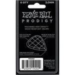 Ernie Ball Prodigy 2.0mm Picks (White) - 6 Pack 3