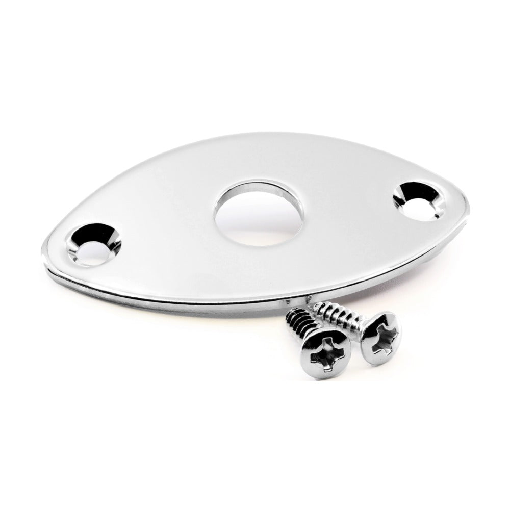 Allparts AP-0615-010 Football Jackplate - Chrome 2