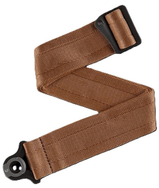 D'addario 2\" Nylon Auto Lock Strap - Umber Brown