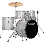 Ludwig LC19015 Accent Fuse 5-Piece Drum Kit (20\" Bass Drum) - Silver Sparkle