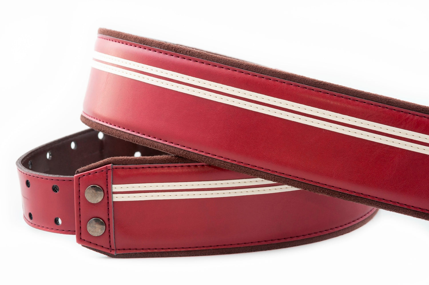 RightOn! Mojo Vegan Guitar Strap - Race Red 2