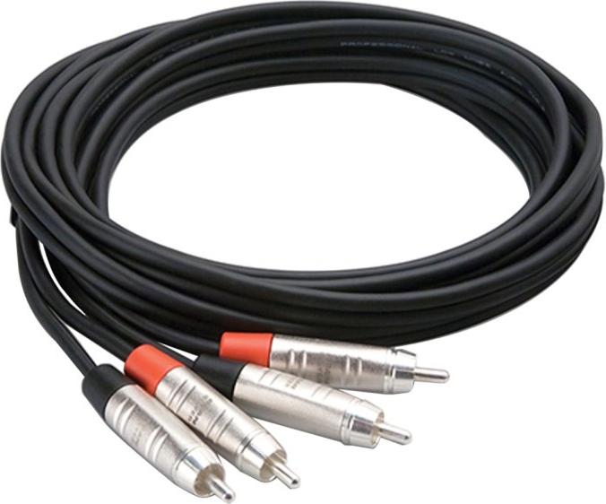 Hosa Pro HRR010X2 Stereo Dual REAN RCA to RCA Cable 10 ft