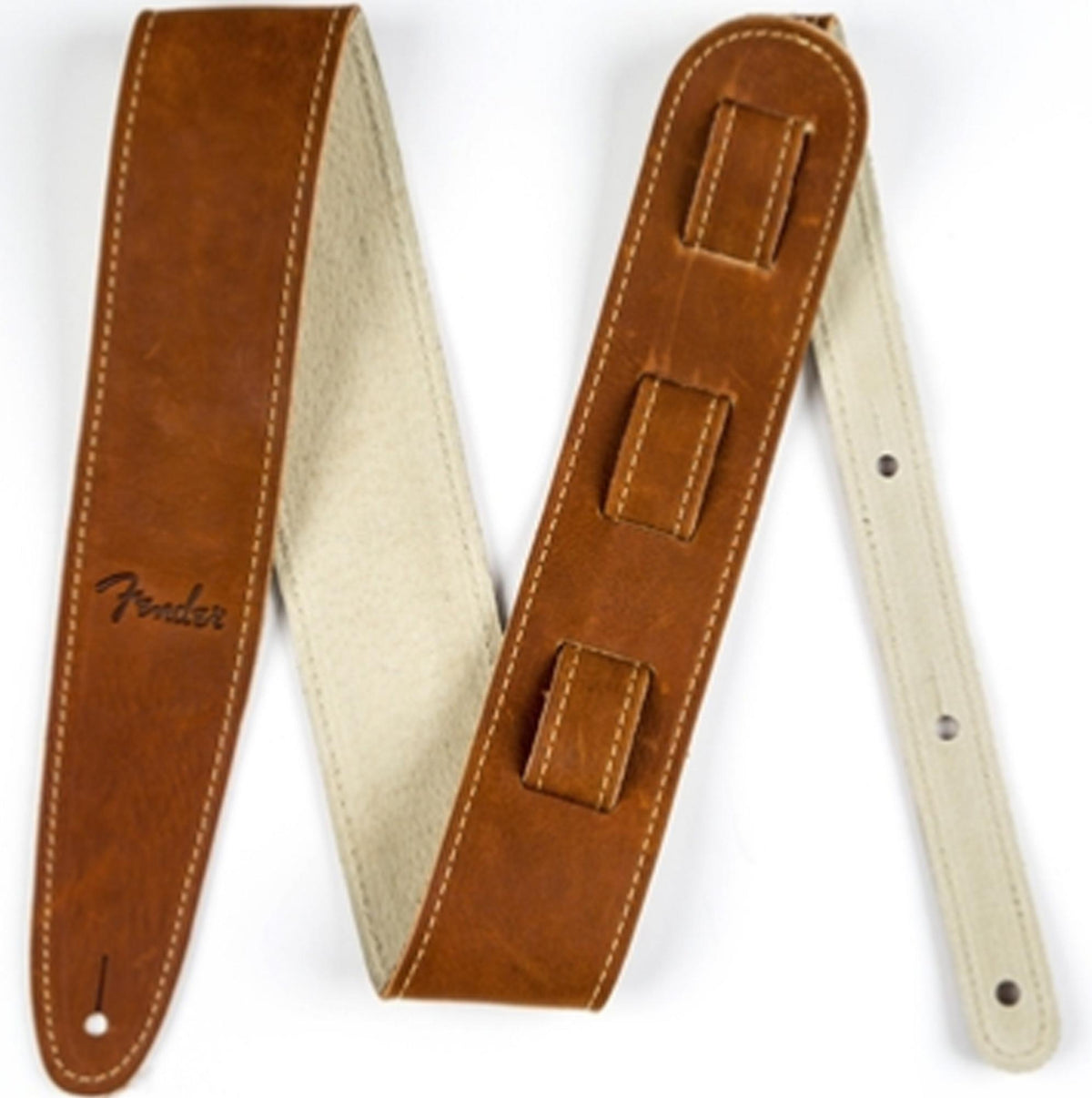 Fender Ball Glove Leather Strap (Brown)