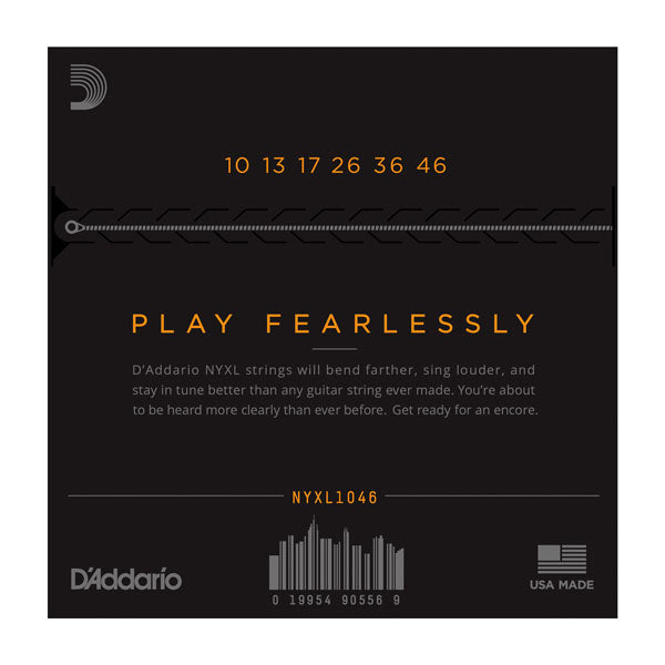 D'Addario NYXL Nickel Wound 10-46 Electric Guitar Strings - Light 2