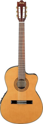ibanez-ga5tce-thinline-classical-acoustic-electric-guitar-natural-cutaway 2
