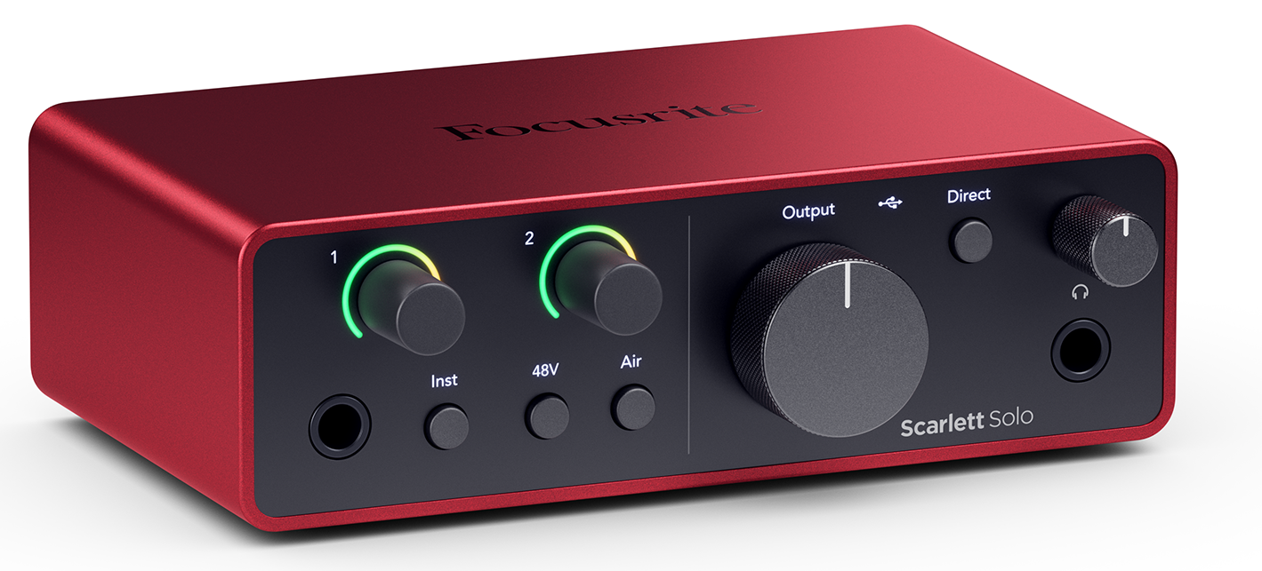 Focusrite Scarlett Solo 4th Gen USB Audio Interface 4