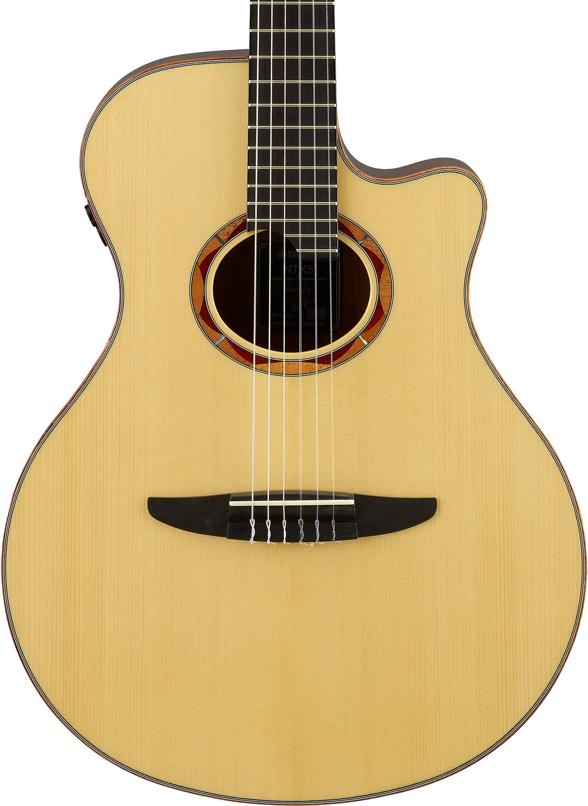Yamaha NTX5NT Solid Acoustic-Electric Nylon String with Gig Bag (Natural)